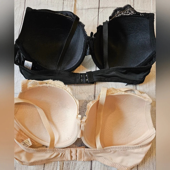 Olive Street Lot of 2 •Size 36D• Black & Cream Lace Underwire Padded Bra New Tag - Picture 4 of 4